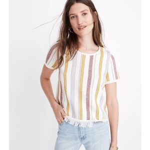 🌹Madewell Blakley Striped Sweater Top Sz 2X